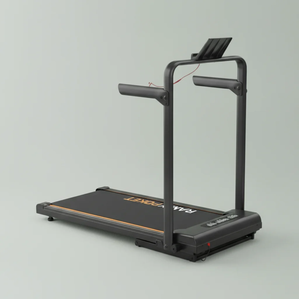 Tapis de course pliable inclinable 15% — Noir